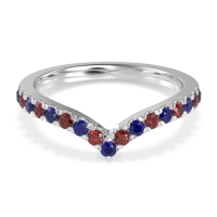 Chevron Half Eternity Lavana Band