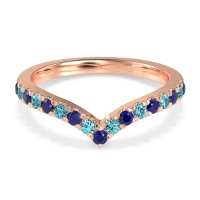 Chevron Half Eternity Lavana Band