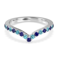 Chevron Half Eternity Lavana Band