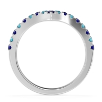 Chevron Half Eternity Lavana Band