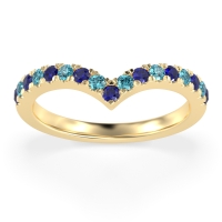 Chevron Half Eternity Lavana Band