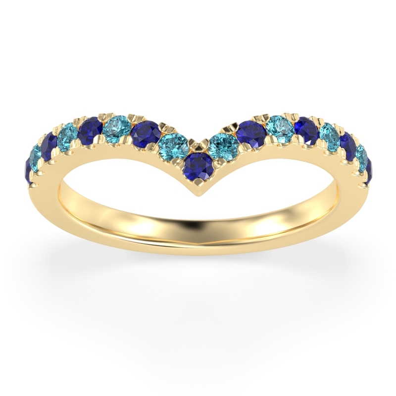 Chevron Half Eternity Lavana Band