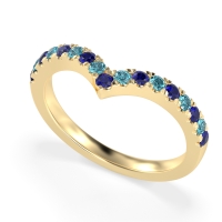 Chevron Half Eternity Lavana Band