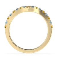 Chevron Half Eternity Lavana Band