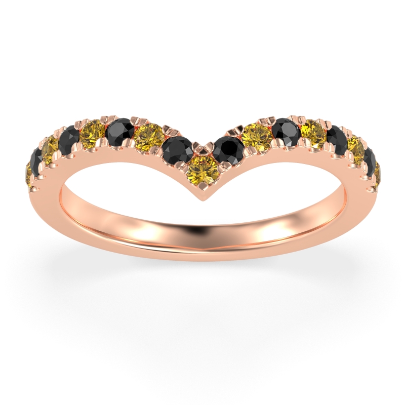 Chevron Half Eternity Lavana Band