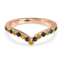 Chevron Half Eternity Lavana Band