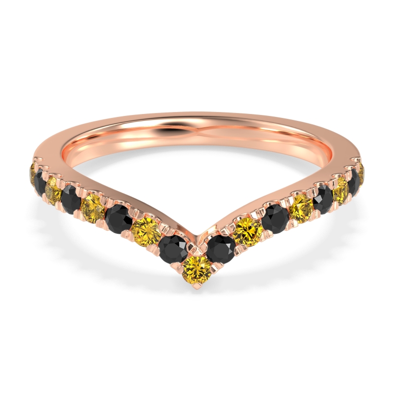 Chevron Half Eternity Lavana Band