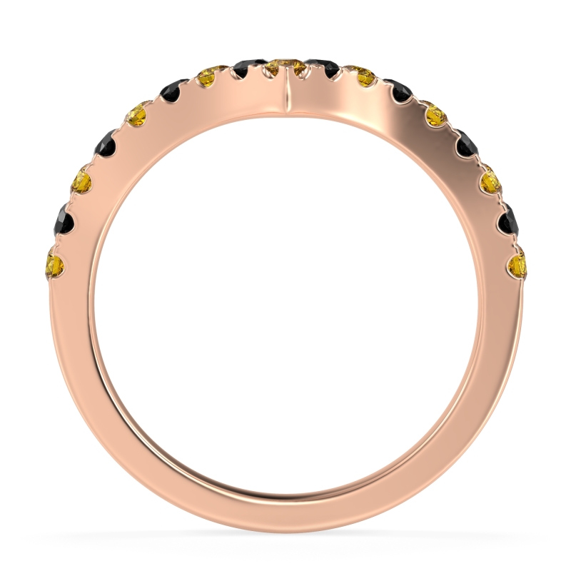 Chevron Half Eternity Lavana Band