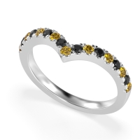 Chevron Half Eternity Lavana Band