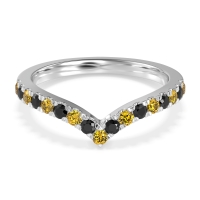 Chevron Half Eternity Lavana Band
