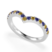 Chevron Half Eternity Lavana Band