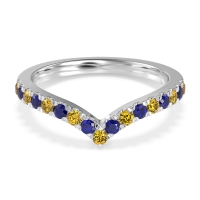 Chevron Half Eternity Lavana Band