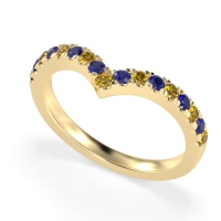 Chevron Half Eternity Lavana Band