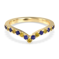 Chevron Half Eternity Lavana Band