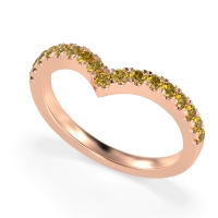 Chevron Half Eternity Lavana Band