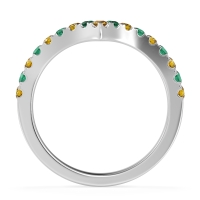 Chevron Half Eternity Lavana Band