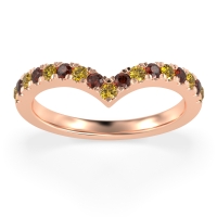 Chevron Half Eternity Lavana Band