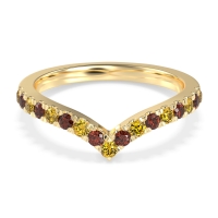 Chevron Half Eternity Lavana Band