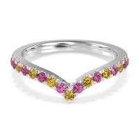 Chevron Half Eternity Lavana Band