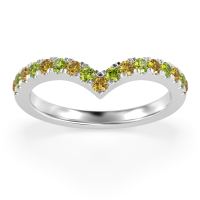 Chevron Half Eternity Lavana Band