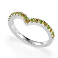 Chevron Half Eternity Lavana Band