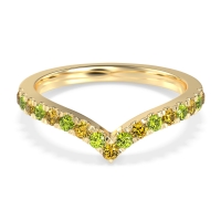 Chevron Half Eternity Lavana Band