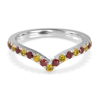 Chevron Half Eternity Lavana Band