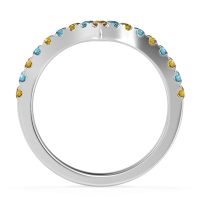 Chevron Half Eternity Lavana Band