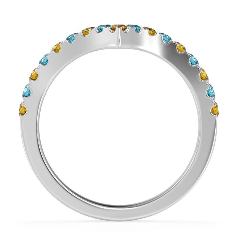 Chevron Half Eternity Lavana Band