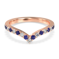 Chevron Half Eternity Lavana Band