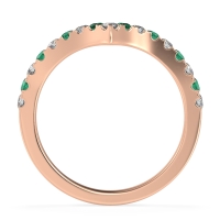 Chevron Half Eternity Lavana Band