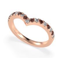 Chevron Half Eternity Lavana Band