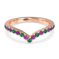 Chevron Half Eternity Lavana Band