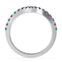 Chevron Half Eternity Lavana Band