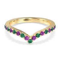 Chevron Half Eternity Lavana Band