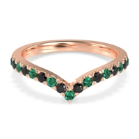 Chevron Half Eternity Lavana Band