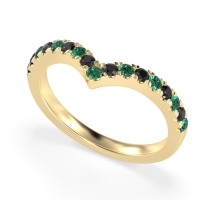 Chevron Half Eternity Lavana Band