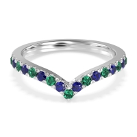 Chevron Half Eternity Lavana Band