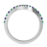 Chevron Half Eternity Lavana Band