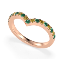 Chevron Half Eternity Lavana Band