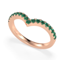 Chevron Half Eternity Lavana Band