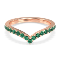 Chevron Half Eternity Lavana Band