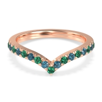 Chevron Half Eternity Lavana Band