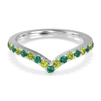 Chevron Half Eternity Lavana Band