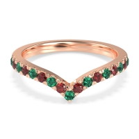 Chevron Half Eternity Lavana Band