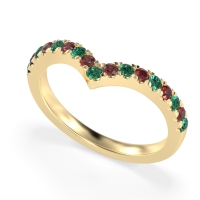 Chevron Half Eternity Lavana Band