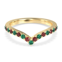 Chevron Half Eternity Lavana Band