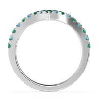 Chevron Half Eternity Lavana Band