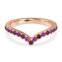Chevron Half Eternity Lavana Band