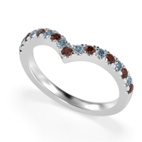 Chevron Half Eternity Lavana Band